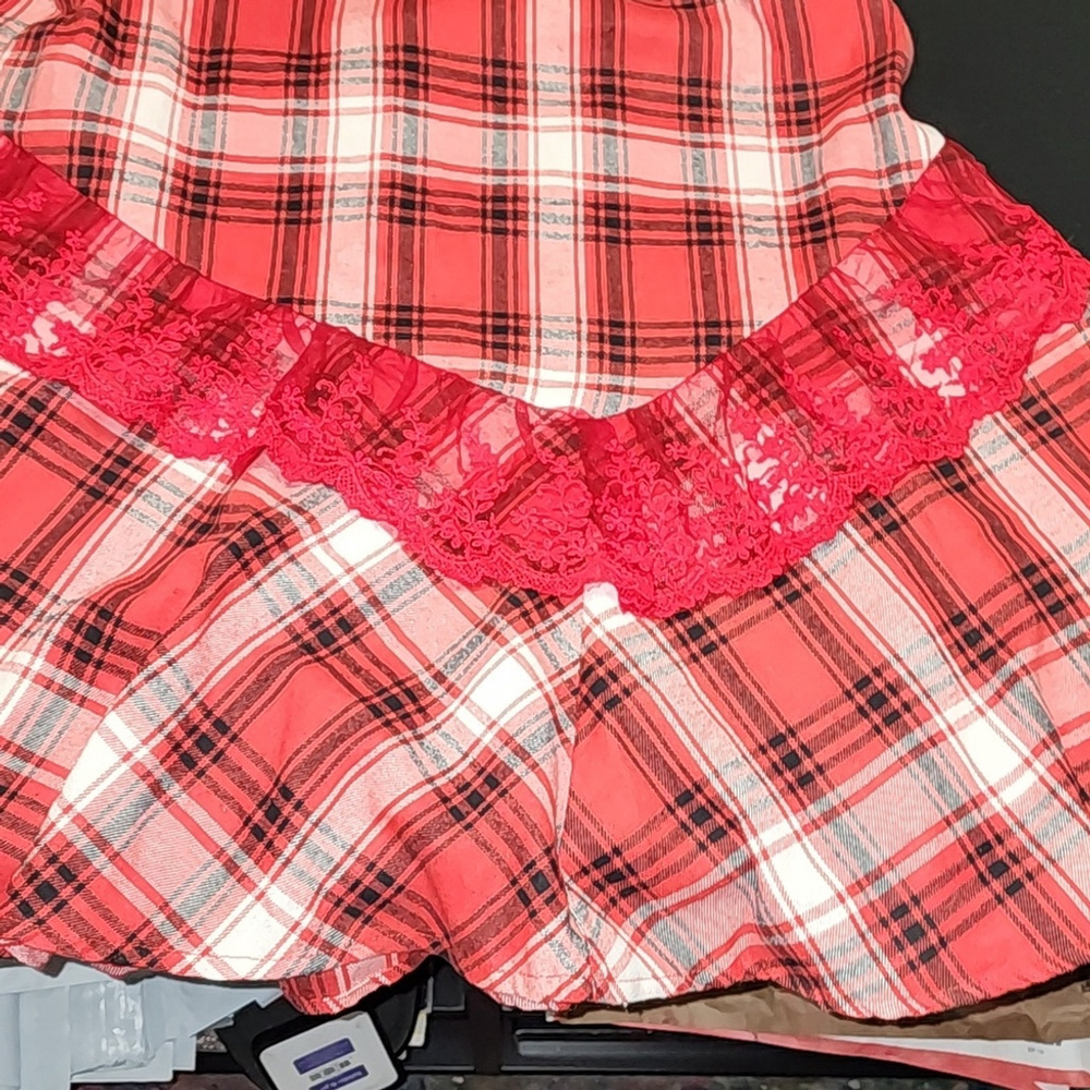 Flannel Holiday dress Sz 1XL Shein Curve - Picture 3 of 7
